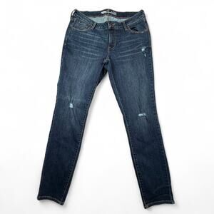Old Navy The Rockstar Skinny Jeans Distressed Denim Indigo Women's 14